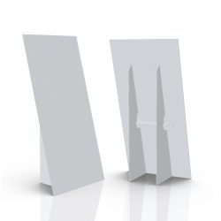 Grand chevalet pour plancher, en carton ou coroplaste - 3d