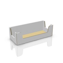 Cardboard counter display, rectangle box - 3d