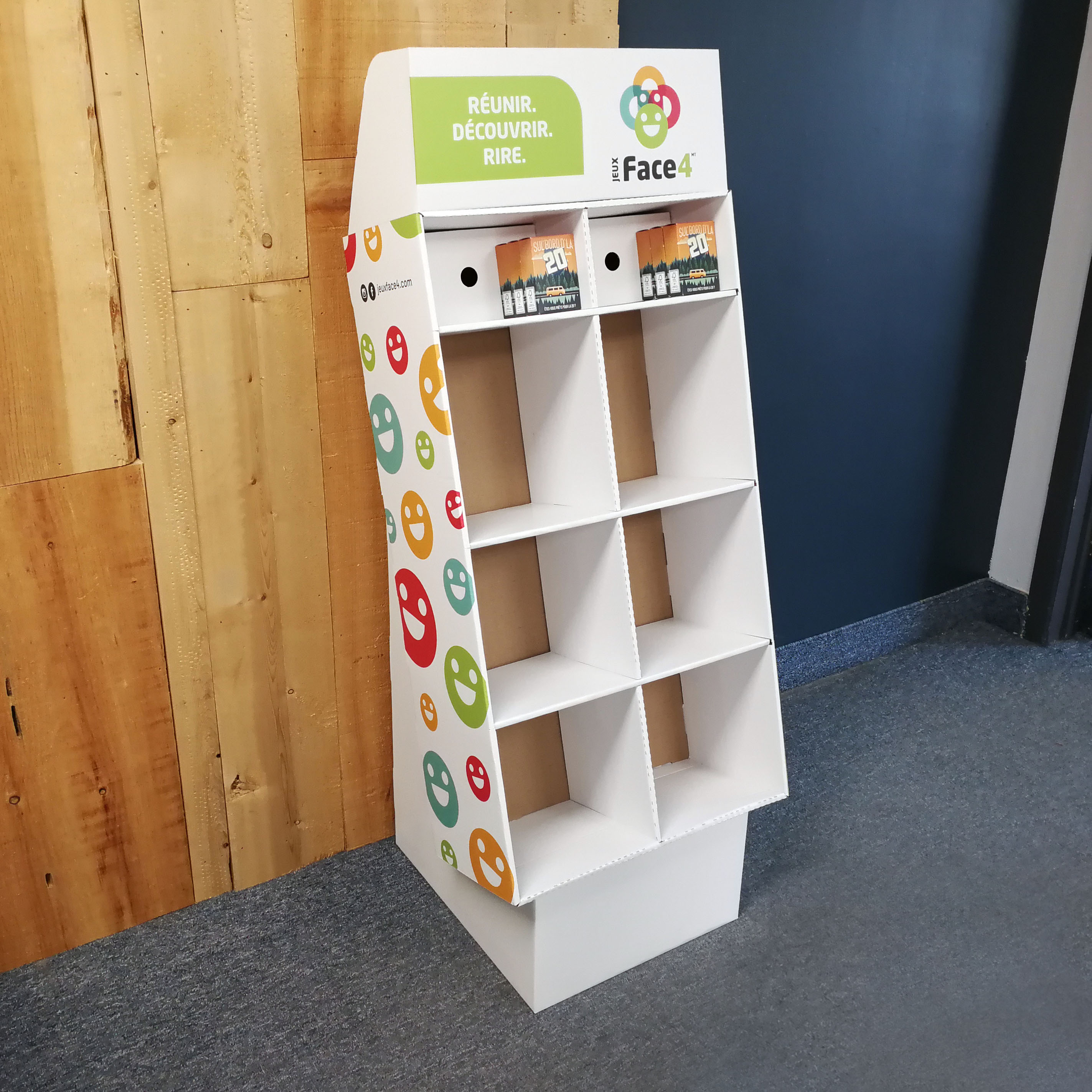 Présentoir de plancher en carton - #7476K | Concept BBM