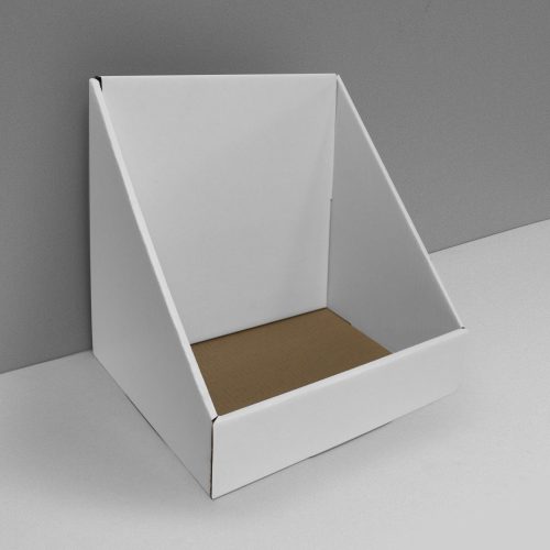 Cardboard counter display - white