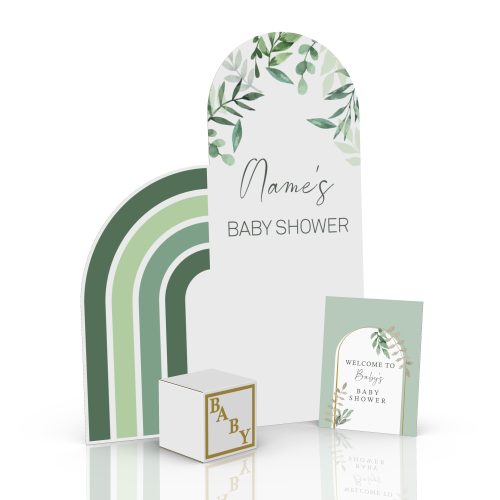 Custom cardboard baby shower decorations - 3d